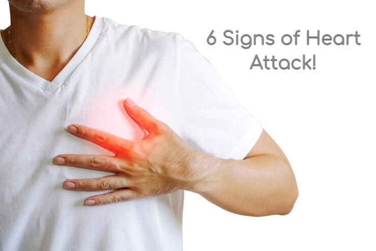 6 signs of heart attack