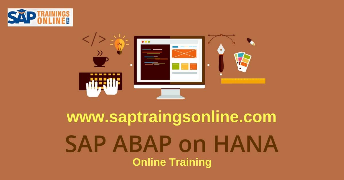 Live SAP ABAP on HANA Online Training With Real Time Project