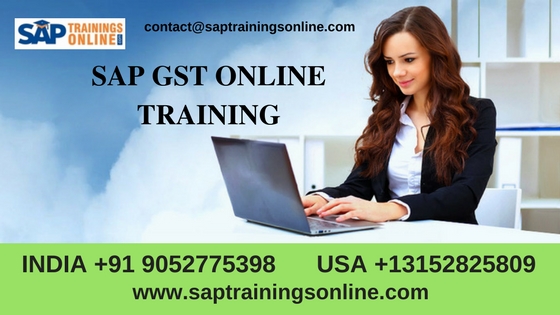 Live SAP GST Online Training | Best Goods and Services Tax Training