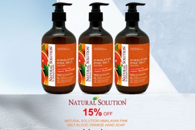Black Friday Deal! Up to 15% Off  Natural Solution Himalayan Pink Salt Blood Orange Hand Soap