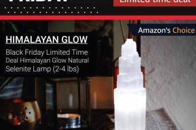 Black Friday Limited Time Deal Himalayan Glow Natural Selenite Lamp