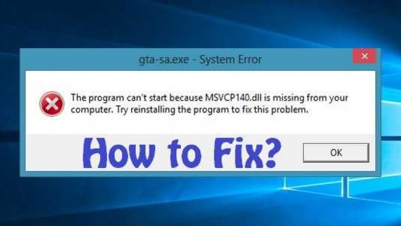 MSVCP140.dll is Missing on Windows 10?