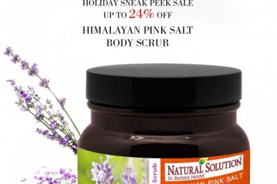 Holiday Sneak Peek Sale Up to 24% OFF Natural Solution Himalayan Pink Salt Body Scrub