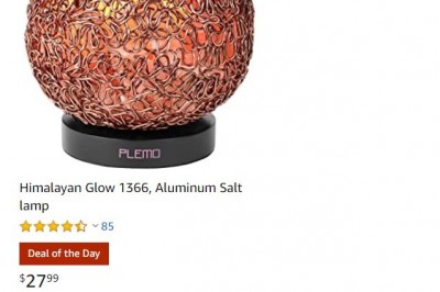 Deal Of the Day On Himalayan Glow Aluminum Salt lamp