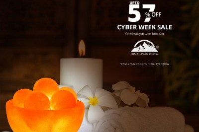 Last Day! Up to 57% OFF Cyber Week Sale On Himalayan Glow Bowl Salt Lamp