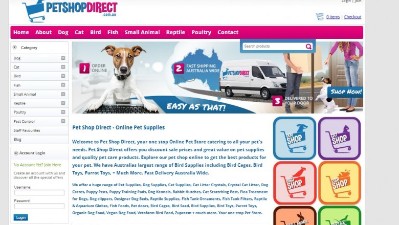 Convenience of online pet store