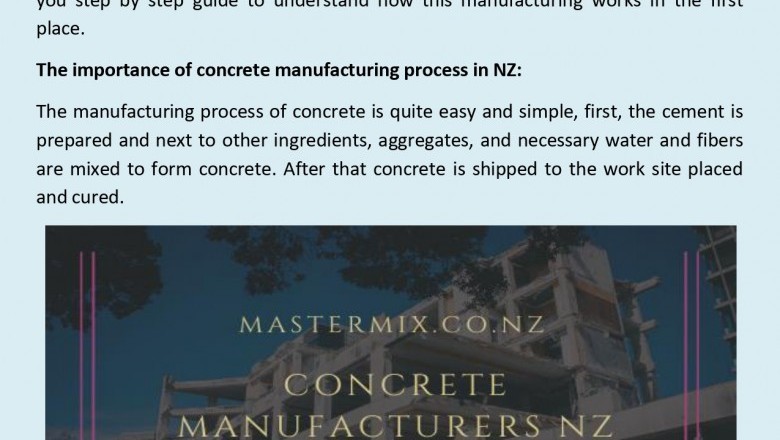 the process of concrete manufacturing in nz