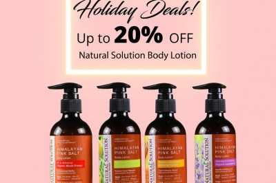 Holiday Deals! Up to 20% OFF on Natural Solution Body Lotion