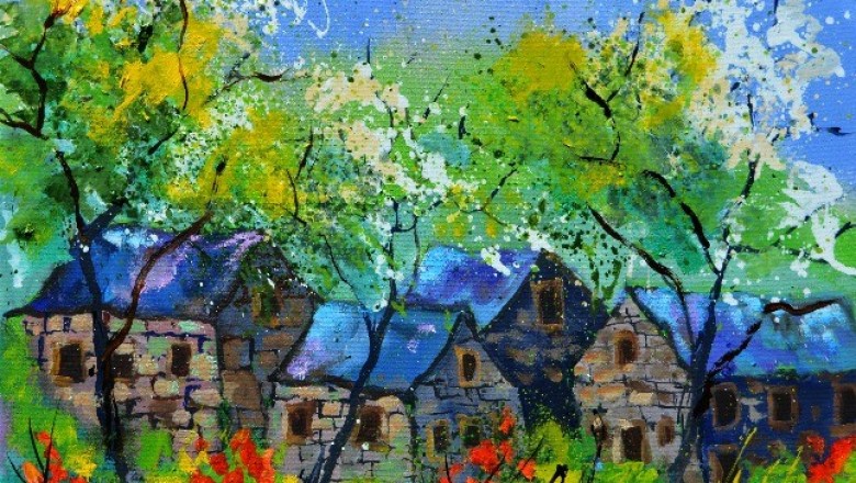 Landscape canvas painting - Beautiful Landscape Paintings