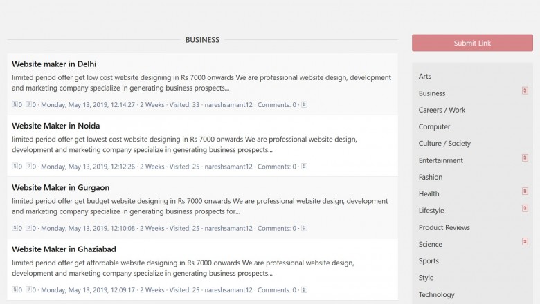 Bookmarking Links Rank OutLook Website