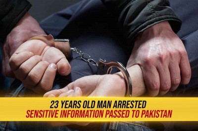 23 Years Old man arrested in Varanasi | Passing sensitive information to ISI Agents in Pakistan