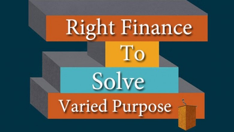Right Finance To Solve Varied Purpose- Know Your Need!
