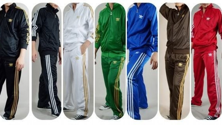 People wearing sports wear when they're not doing sports