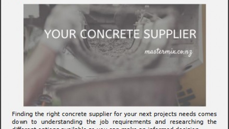 choose concrete suppliers nz