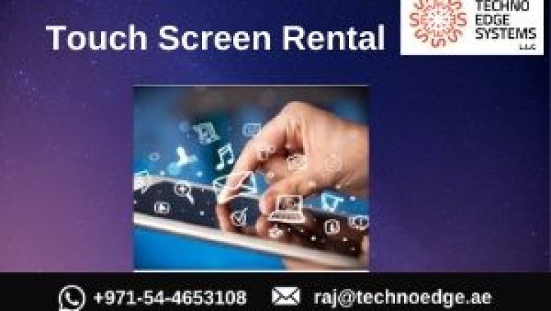 Make The Business Communication With Interactive Touch Screen Rental