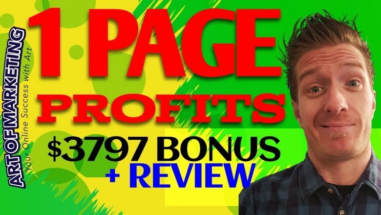 1 Page Profits Review, Demo, $3797 Bonus, 1Page Profits Review