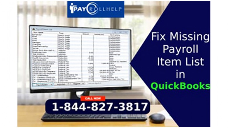 Missing Payroll Item List of QuickBooks : Get Help-1844-827- 3817