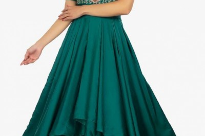 Crop Top And Skirt | Long Skirt With Crop Top | Crop Top Skirt Set
