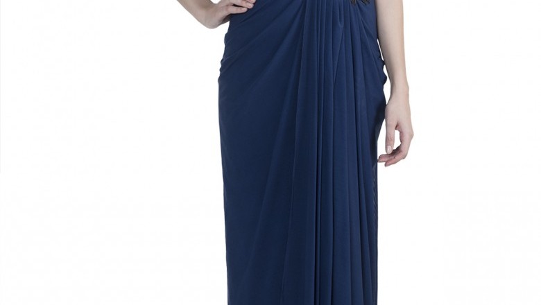 Buy Saree Gown Online | Ready To Wear Saree | Saree Style Gown | Pre Draped Saree | Concept Saree