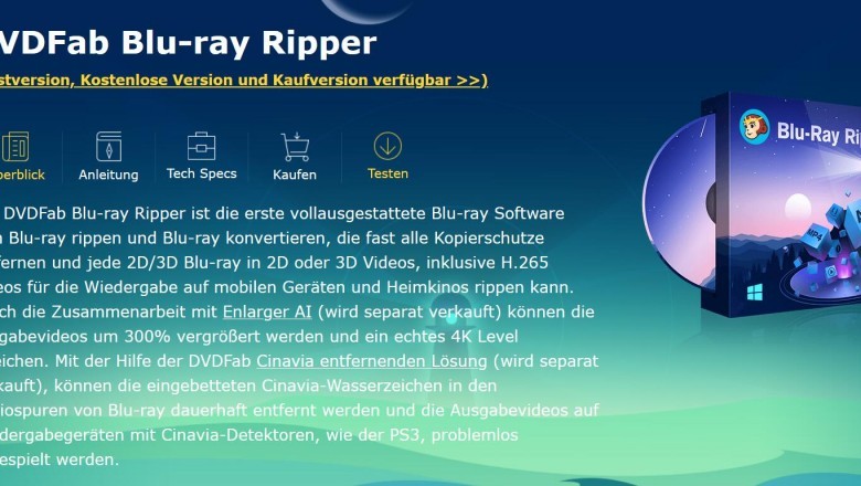 Der beste kostenlose Blu-ray Ripper - DVDFab Blu-ray Ripper zum Blu-ray rippen in alle Videoformate