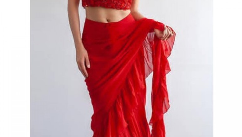 Are You Looking For Ruffle Saree And Frills Saree
