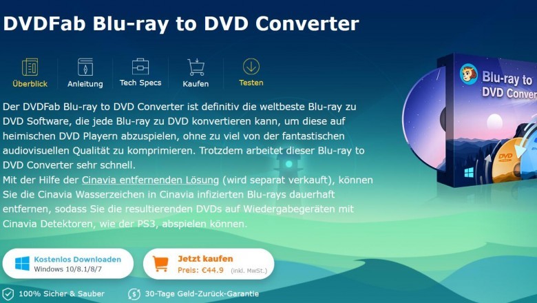 DVDFab Blu-ray to DVD Converter | Die beste Blu-ray to DVD Converter Software zum Blu-ray zu DVD konvertieren, sowohl DVD Datei als auch DVD Discs.