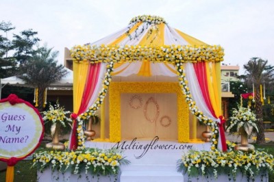 Naming Ceremony Decoration, Naming Ceremony & Baby Shower Decorations, Melting flowers