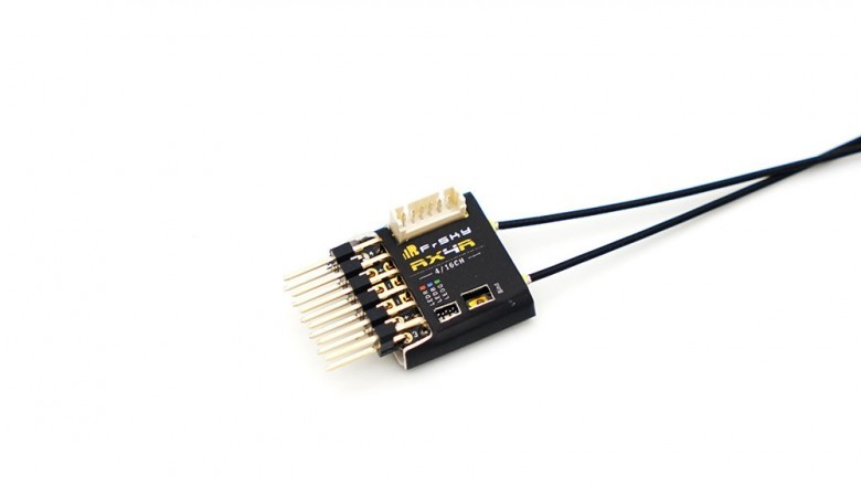 The FrSky RX4R is a standalone receiver with all the functions of X4R