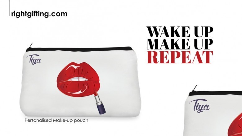 Buy Personalized Cosmetic Pouch Gifts Online India | Customized Gift