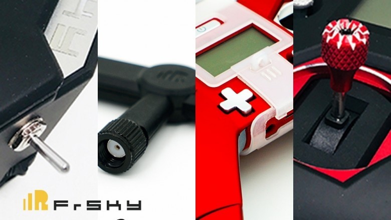 Frsky Transmitter X-Lite is ergonomically designed, featuring four switches and 2 sliders
