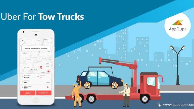 Let your Uber for tow truck app aid the stranded people and their vehicles