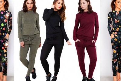Womens 2 Piece Loungewear UK - Womens Tracksuit