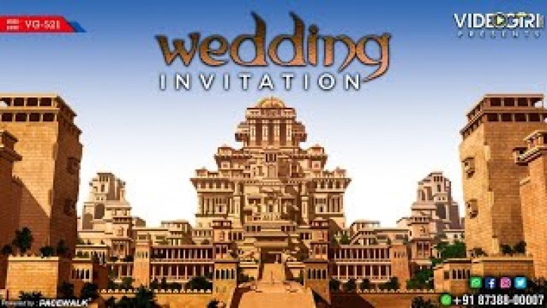 Hindu wedding invitation