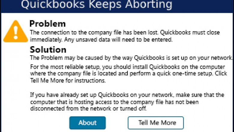 Quickbooks Keeps Aborting-accountingerrors