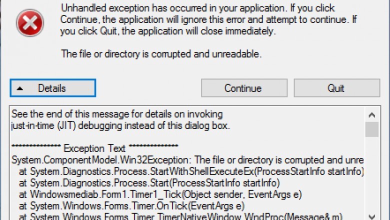 Microsoft .net Framework Unhandled Exception Windows 10-accountingerrors