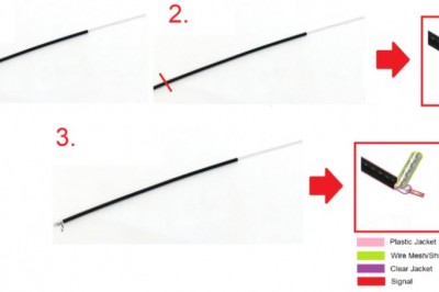 you have rip out or cut off your FrSky XSR receiver antenna