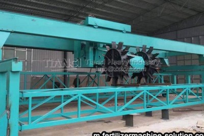 What kind of equipment is needed to build a small organic fertilizer plant?