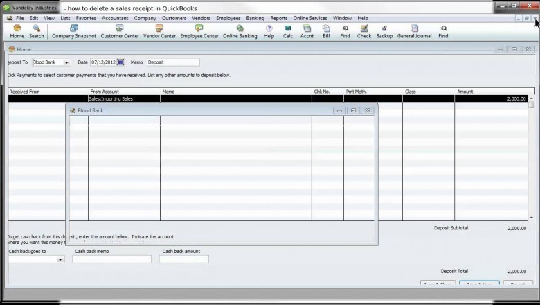 How to Delete Point of Sale Receipts in QuickBooks
