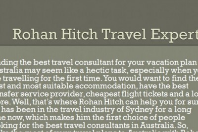Rohan Hitch Travel Specialist