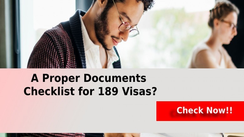 A Proper Documents Checklist for 189 Visas