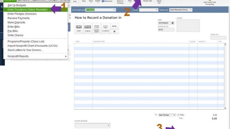 How to Record a Donation in QuickBooks