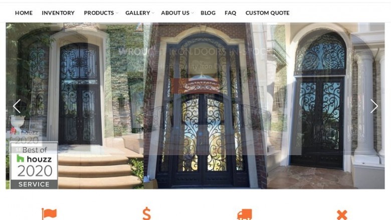 Buy Single Wrought Iron Door