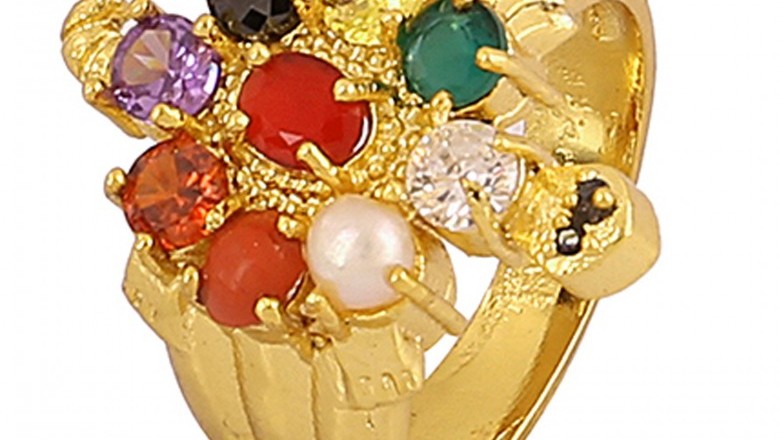 Navratna Stone Kachua Ring, Navratna Ashtdhatu Tortoise Ring, Navratna Meru Ring, Navratna Turtle Ring
