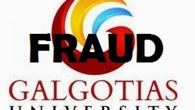 Galgotias University Admission Fraud
