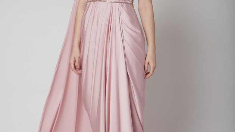Pre Draped Saree And Stitched Saree Gown Outfits at Reasonable Prices