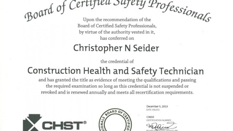 Buy Original CHST certificate without exam