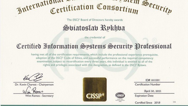 Buy Original CISSP certificate without exam