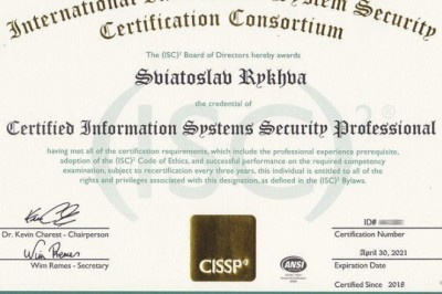Buy Original CISSP certificate without exam