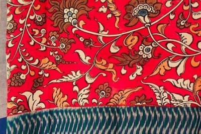 Kalamkari Dupatta | Kalamkari Silk Dupatta | Luxurionworld