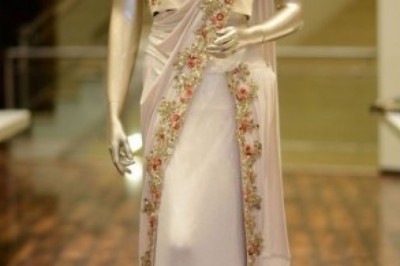 Pre Draped Saree And Saree Gown Designs For Wedding